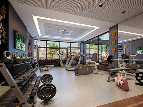 fitness totalmente equipado